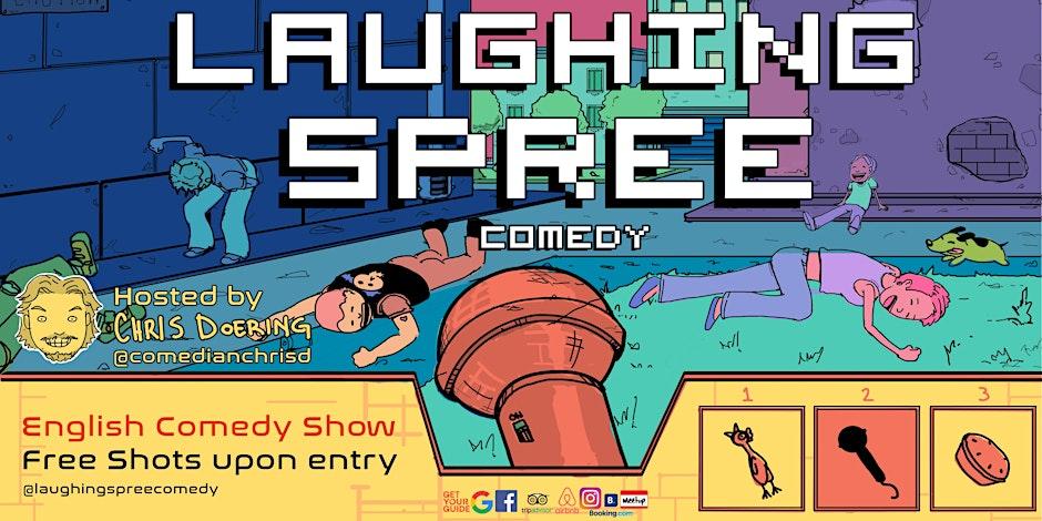 Laughing Spree Comedy – English Stand Up Comedy on a BOAT! (FREE SHOTs)